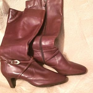 CIRCA JOAN & DAVID BROWN CALF BOOTS SZ 10 M